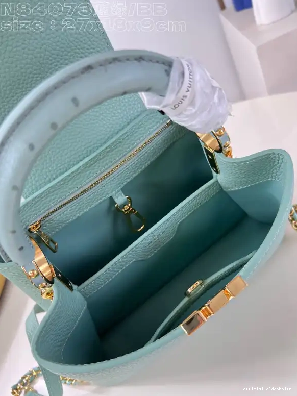 Official oldcobbler LOUIS VUITTON BB-29*16.5*9CM CAPUCINES 0616